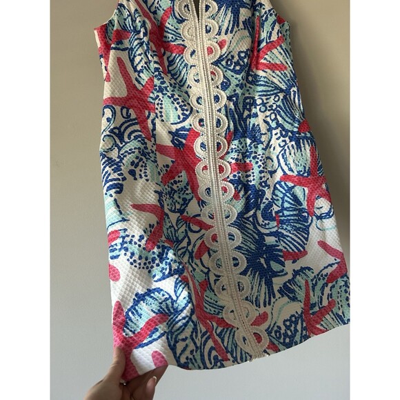 Lilly Pulitzer Janice Shift Dress in the "She She Shells" print Size 14 Preppy - Picture 4 of 10